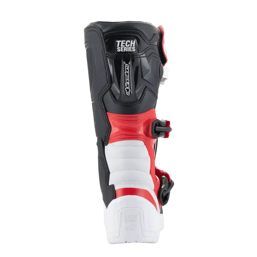 Alpinestars Youth Tech 3S Boots - White Black Bright Red 5