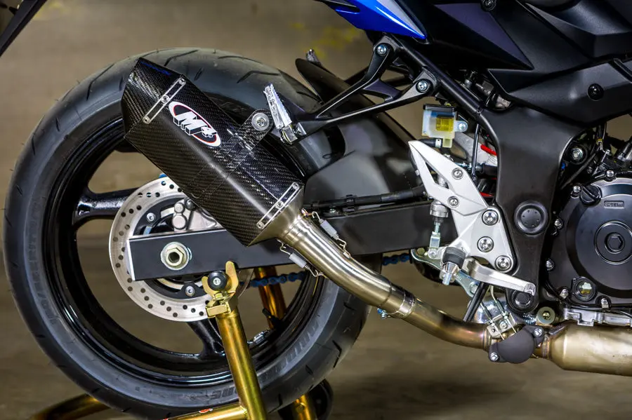 M4 Exhaust Mc36 Slip On Carbon Fiber Canister  2015-2022 Gsx-S750 Su7014 1