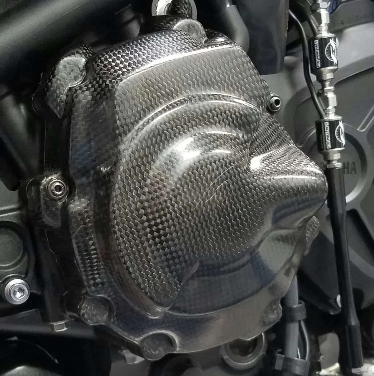 Yamaha Fz10 Mt10 Carbon Fiber Engine Guard Case Cover Set 1