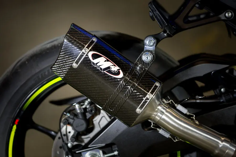 M4 Exhaust Tech 1 Carbon Fiber Slip On 2017-2025 2026 Gsxr1000 Su9144 1