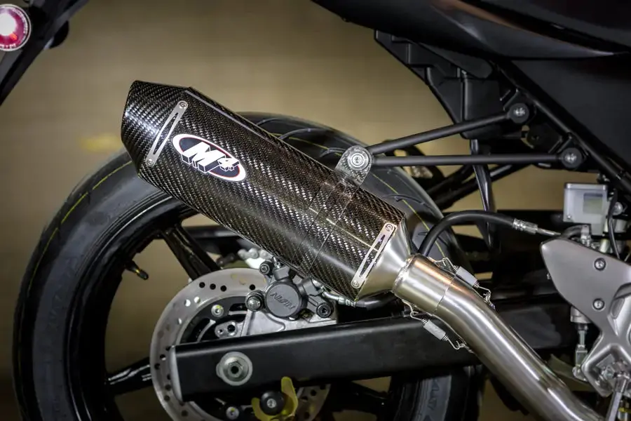 M4 Exhaust Race Full System Carbon Fiber Canister 2017-2023 Sv 650 Su6694 1