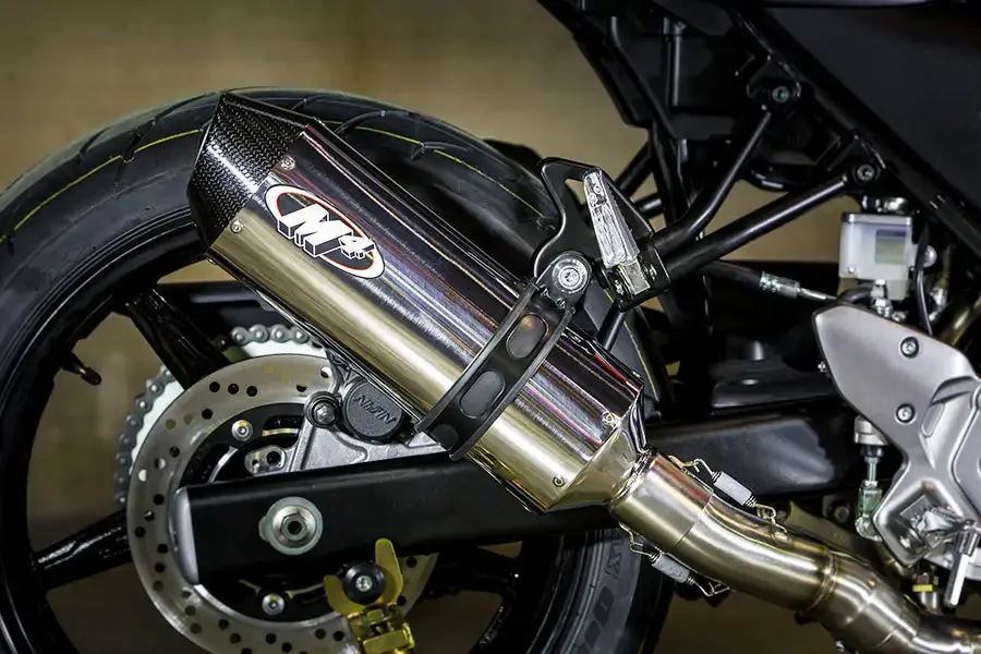 M4 Full Exhaust   System Polished Canister 2017-2023 Sv 650 Su6632 1