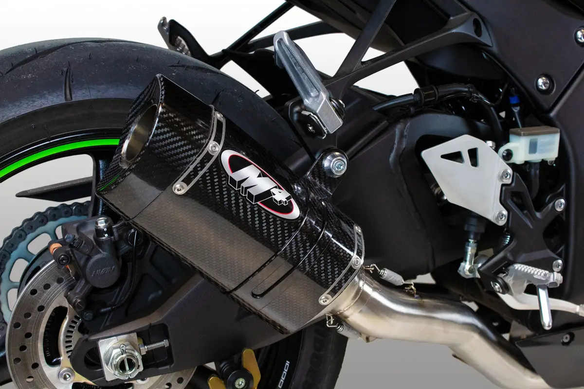 M4 Exhaust Titanium Half System With Tech 1 Carbon Fiber Zx10r 2021-2025 Ka9974 2