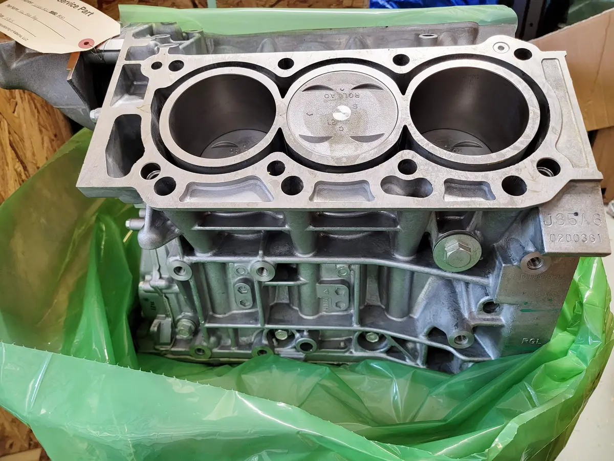 J35a6 General Assembly, Cylinder Block Oem Honda 1