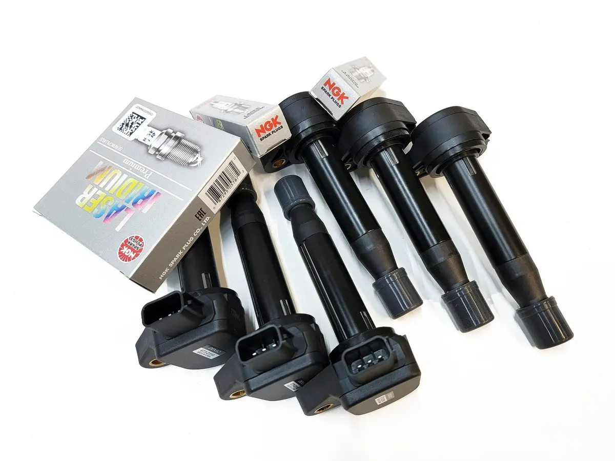 Denso Coils & Ngk Plugs Combo For J35a4 - 03-04 Honda Pilot & 02-04 Honda Odyssey 1