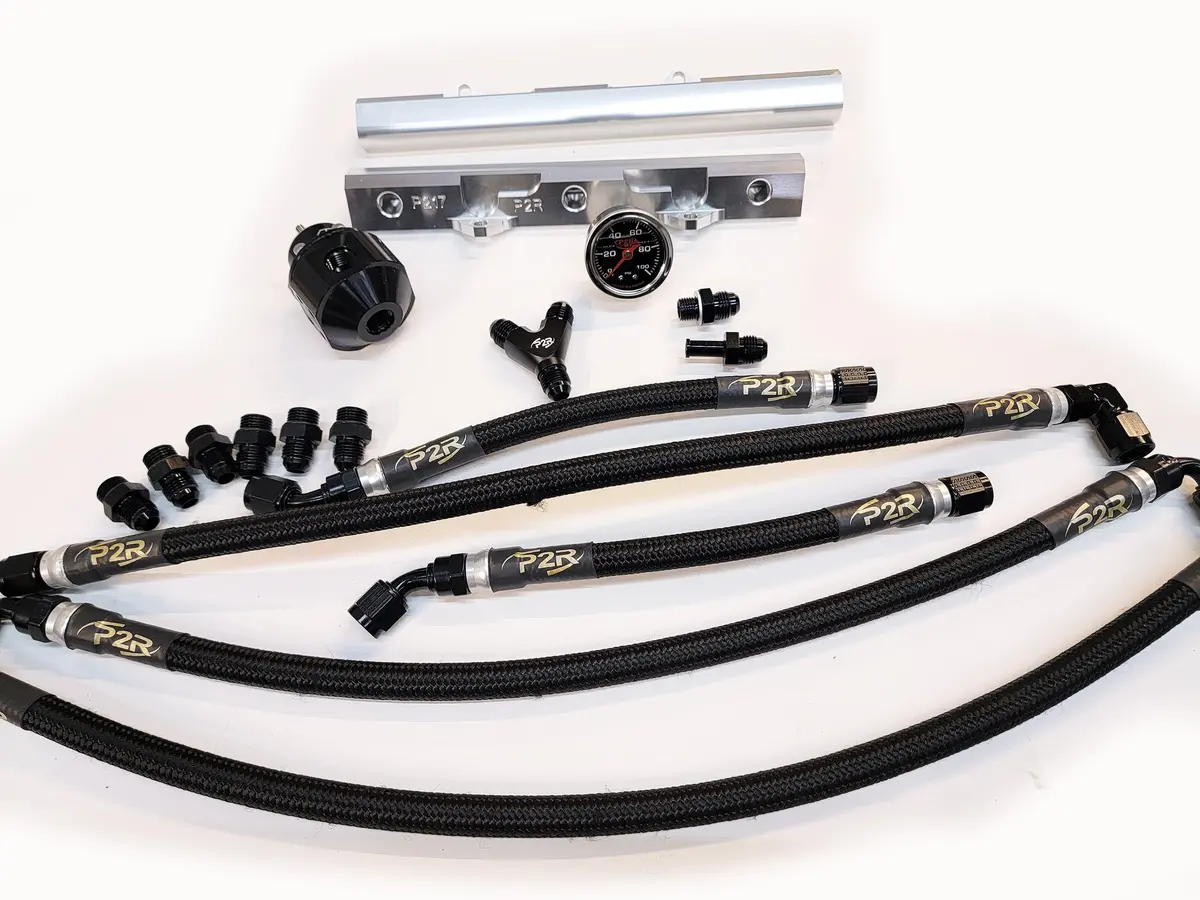 P2r Plug & Play Fuel Rail & Line Kit For 92-00 Civic With J Series Engine 1