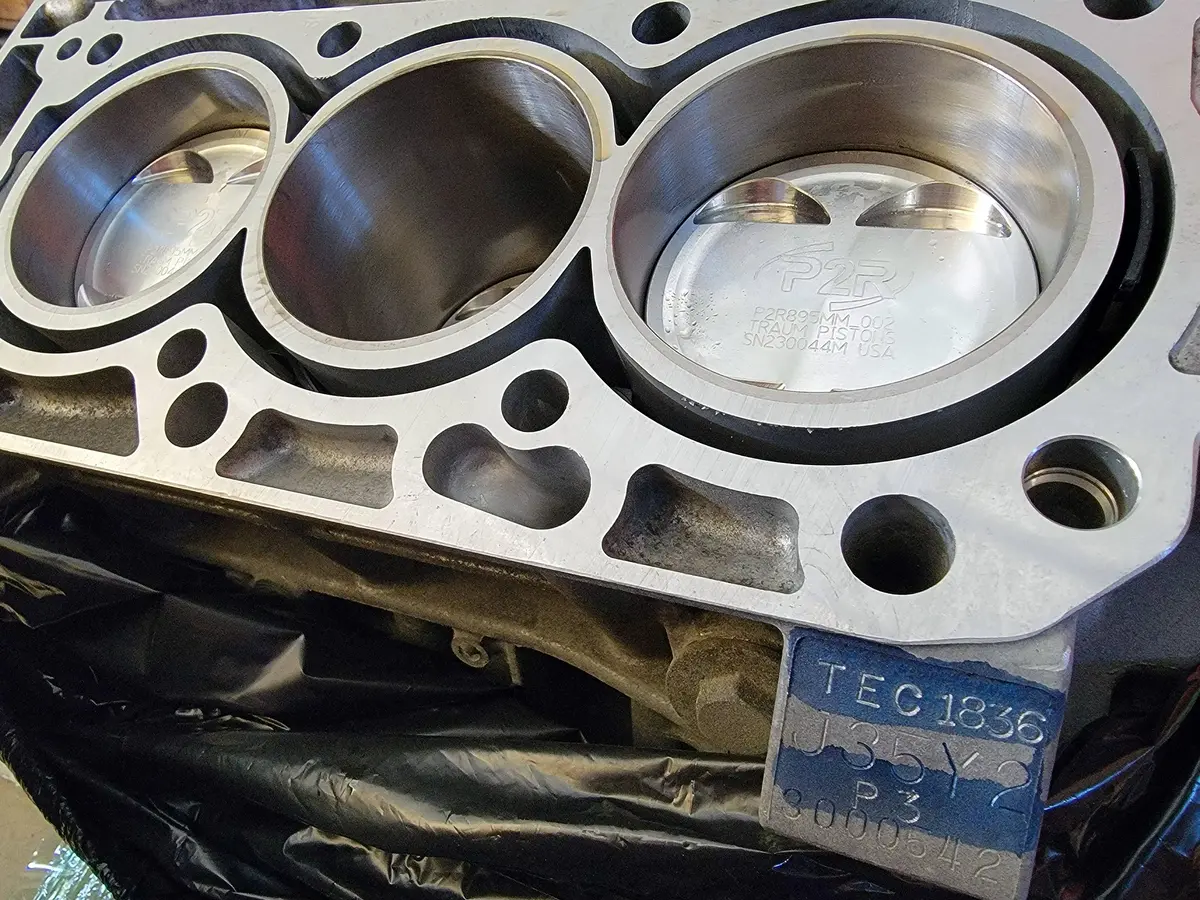 Built J35y2 Turbo Short Block Assembly 1