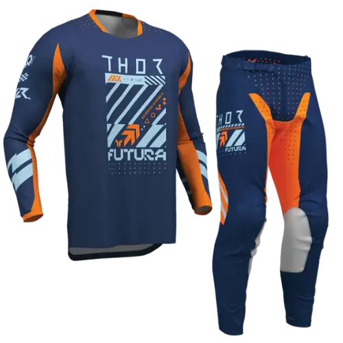 2026 Thor Launchmode Futura Youth Kit Combo Navy Orange 1