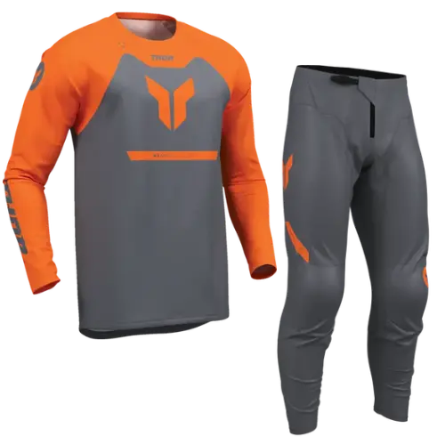 2026 Thor Ridemode Menace Youth Kit Combo - Charcoal 1