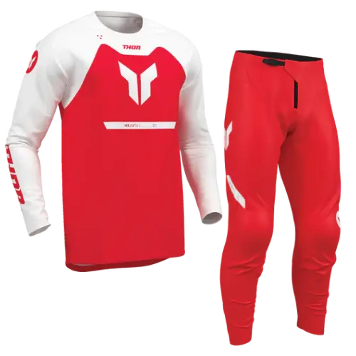 2026 Thor Ridemode Menace Youth Kit Combo - Red 1