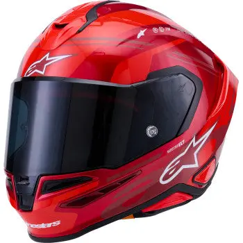 Alpinestars Helmet S-R7 A-Core Rd/Wh Gloss Ece06/Dot M 8203426-3182-M 1