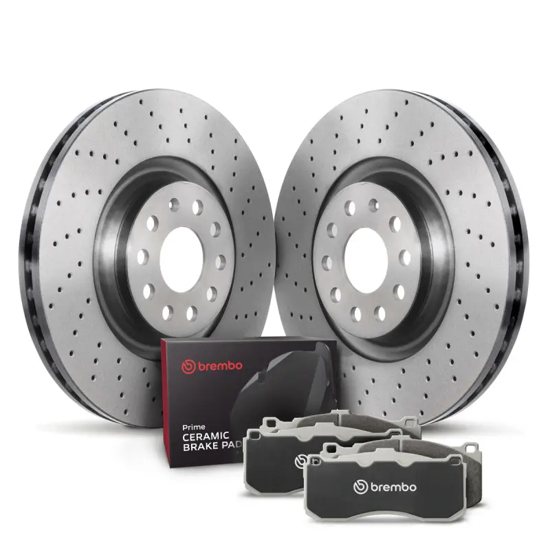 Brembo Oe 15-20 Volkswagen E-Golf/14-20 Golf/15-19 Golf Sportwagen/19-21 Jetta Front Disc Brake Kit 1
