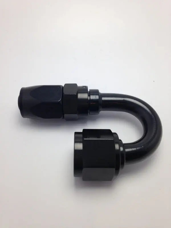 Fragola -8An X 180 Degree Pro-Flow Hose End - Black 1