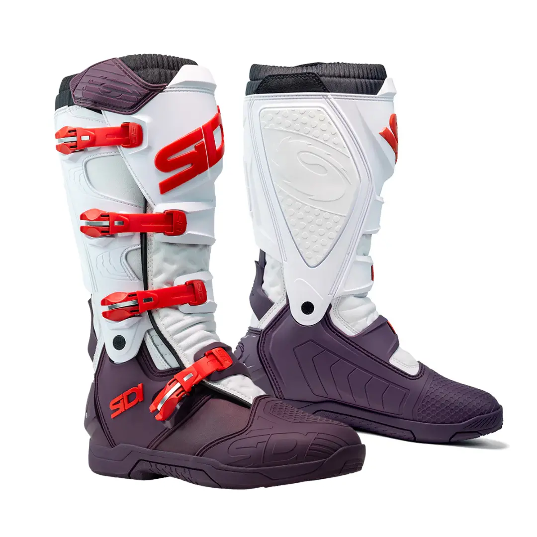 Sidi X-Power Sc Ce White Wine Motocross Boots 1