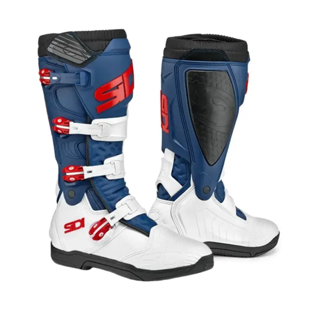 Sidi X-Power Sc Ce White Navy Red Motocross Boots 1