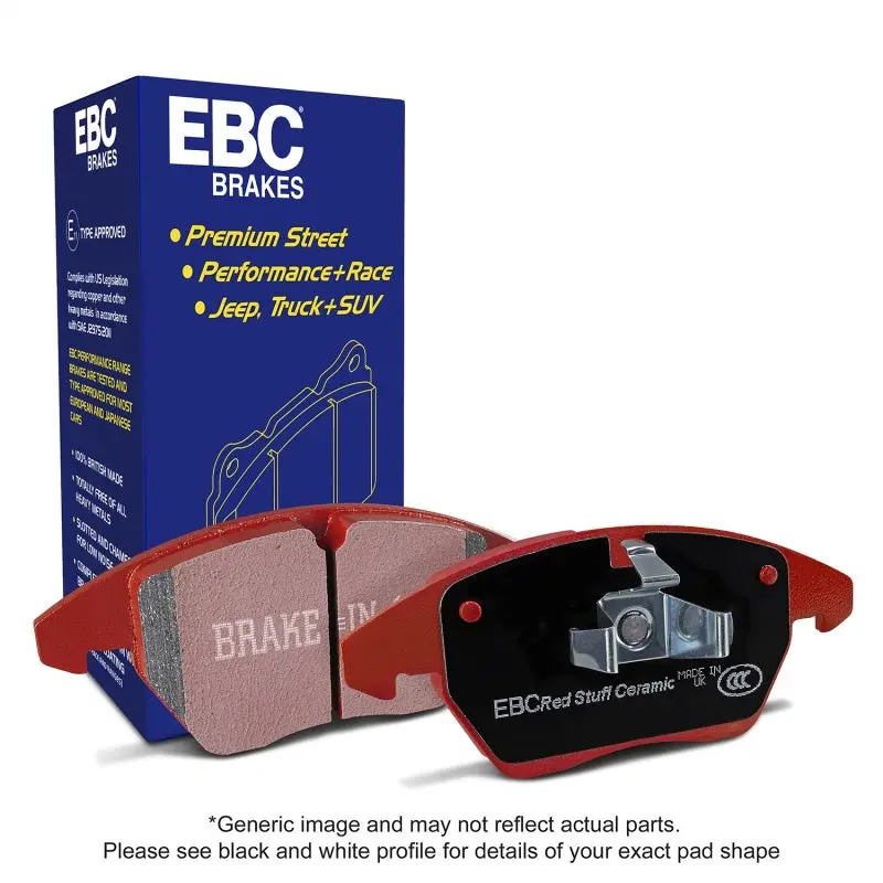 Ebc 13+ Mercedes-Benz Cla250 2.0 Turbo Redstuff Rear Brake Pads 1