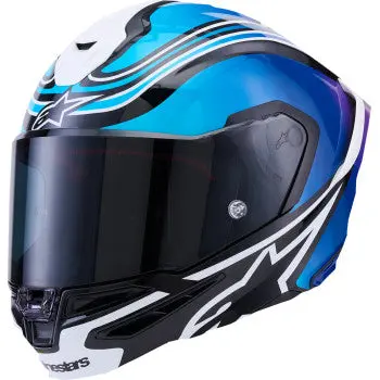 Alpinestars Helmet S-R7 Zeal Bk/Bl/Pk Fl/Wh Gloss Ece06/Dot S 8202826-1636-S 1