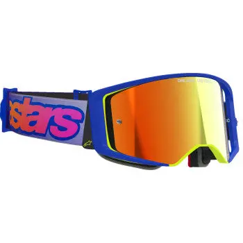 Alpinestars Goggles Goggle Supertech Vista Blue/Ylw/Pur Mirror-Red 5100226-7285 1