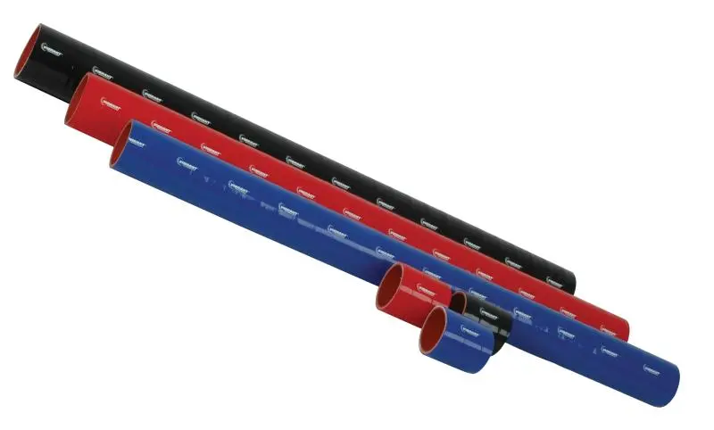 Vibrant 4 Ply Reinforced Silicone Straight Hose Coupling - 2In I.D. X 3In Long (Black) 1