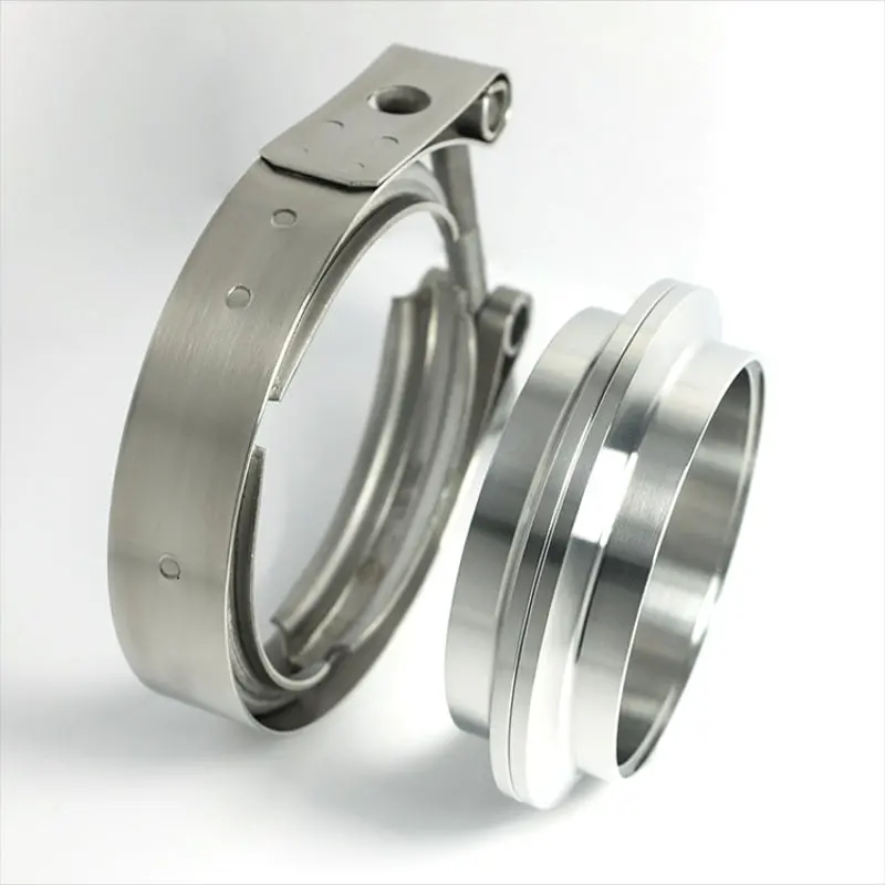 Stainless Bros 2.50In 304Ss V-Band Assembly - 2 Flanges/1 Clamp 1