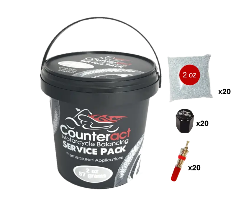 Counteract Motorcycle Balance Beads Shop Service Bucket: 20 Packs - 2Oz Bags 1