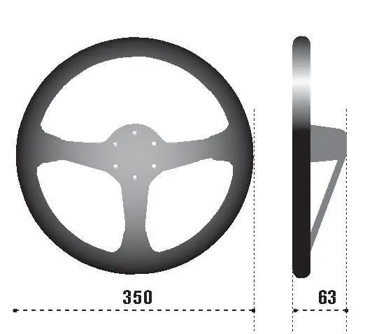 Sparco Steering Wheel L777 Suede Black 1