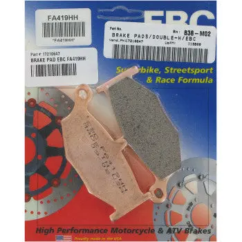 Ebc Fa419hh Brake Pads, Suzuki 1