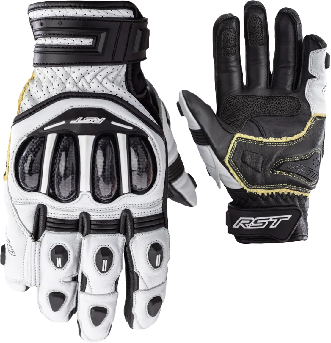 Rst Tractech Evo 4 Short Ce Glove White/White/Black Md 102667Whi-09 1