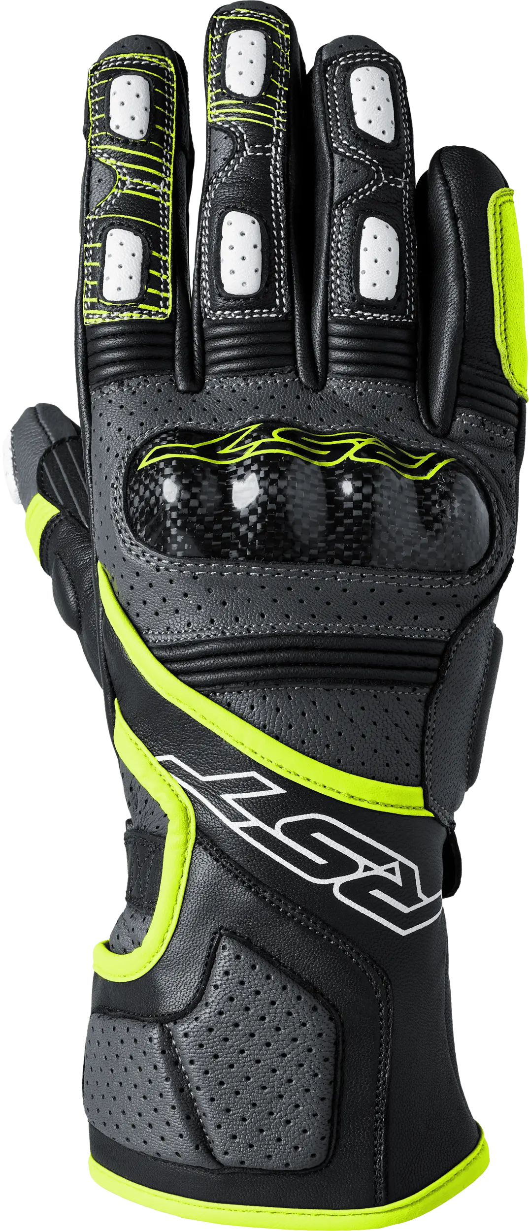 Rst Fulcrum Ce Glove Grey/Flo Yellow/Black  Md 103179F.Yel-09 1