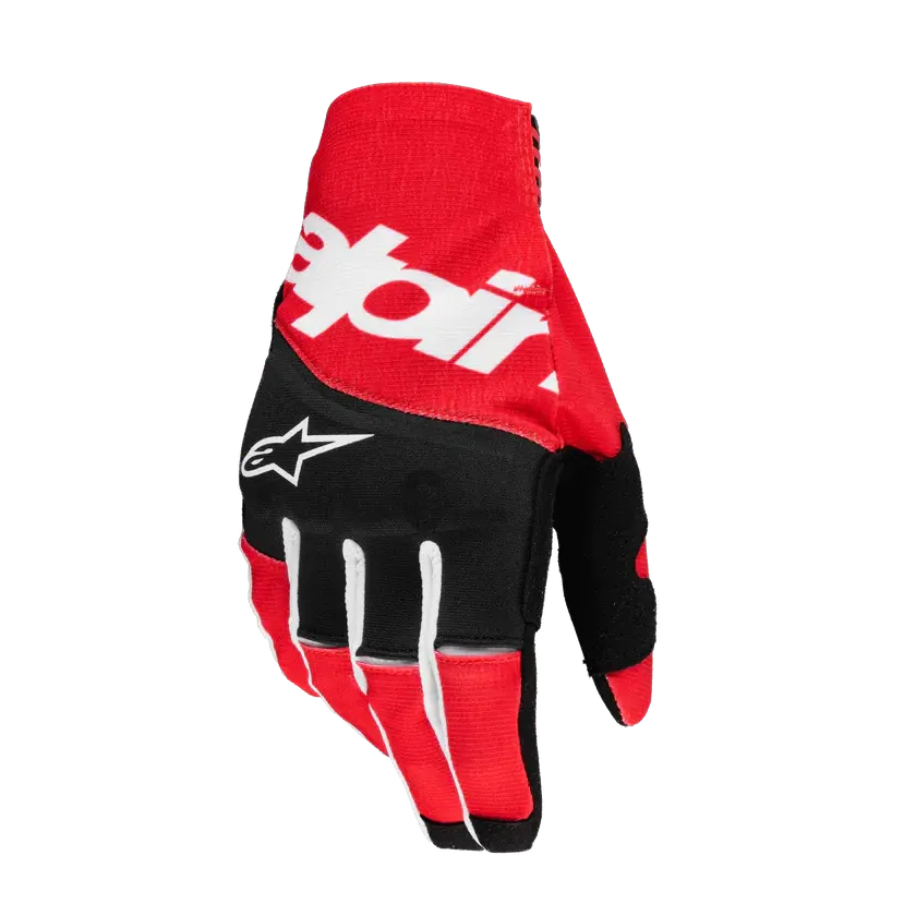 Alpinestars Techstar Gloves - Black Bright Red 1