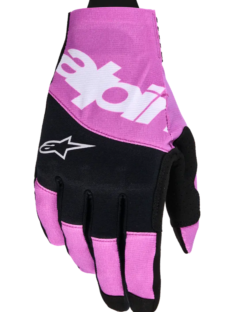 2026 Alpinestars Techstar Gloves - Black Light Gray Purple 1
