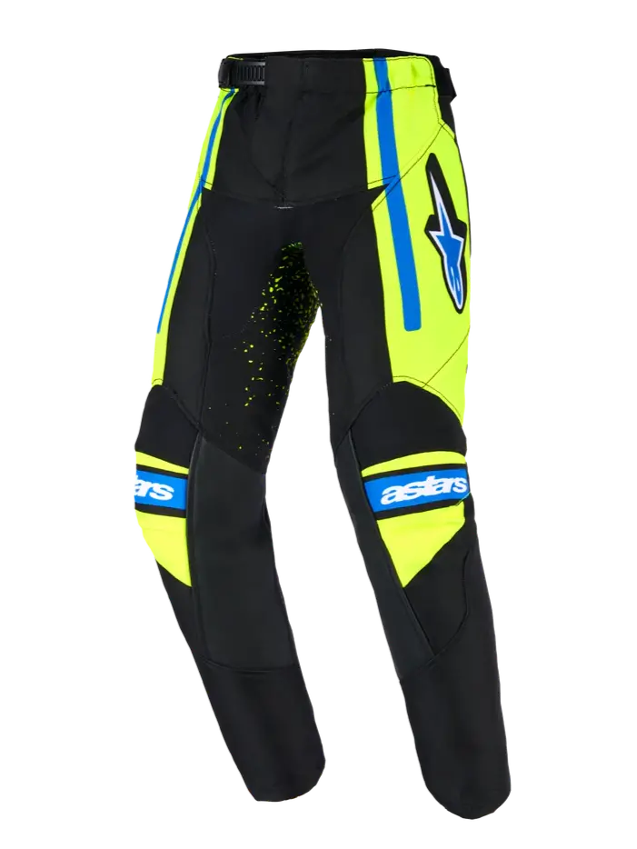 2026 Alpinestars Racer Nomur Kids Motocross Pants -  Dk Navy Yllw Fl Ucla Blue 1