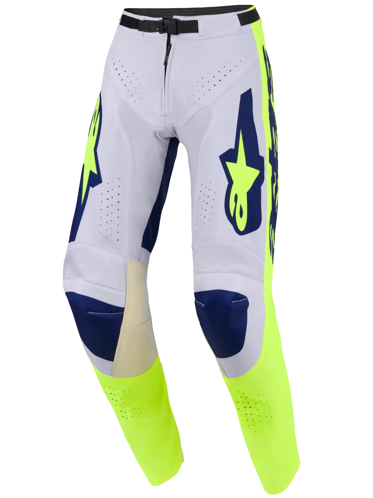 2026 Alpinestars Racer Air Riway Pant -Light Gray Yellow Fluo Blue 1
