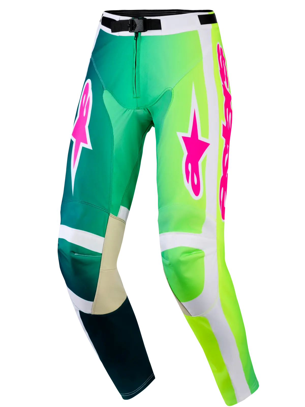 2026 Alpinestars Racer Portl Pant - Green White Black 1