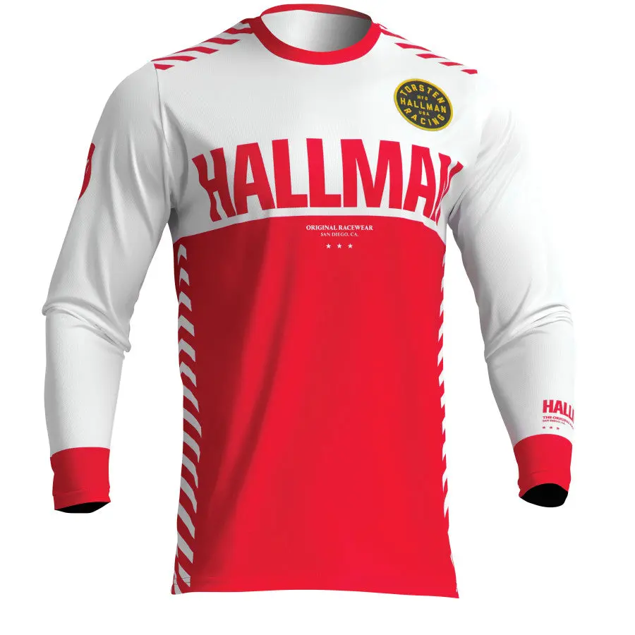 Thor Hallman Jersey Differ Slice White Red 1