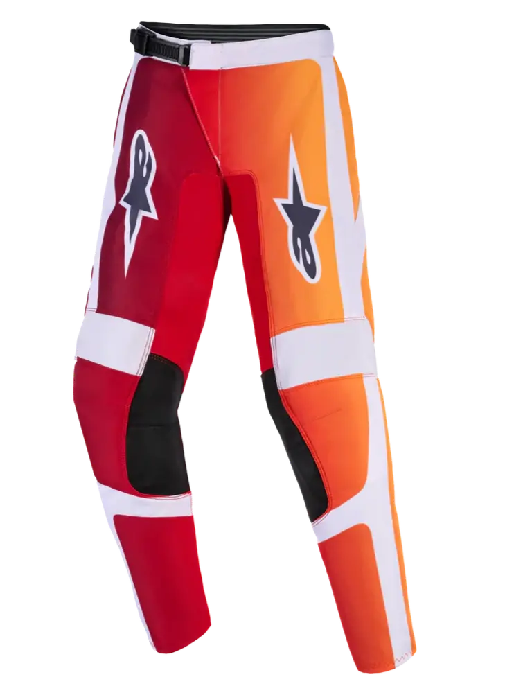 2026 Alpinestars Fluid Portl Youth Motocross Pants - Red Light Gray Dark Gray 1