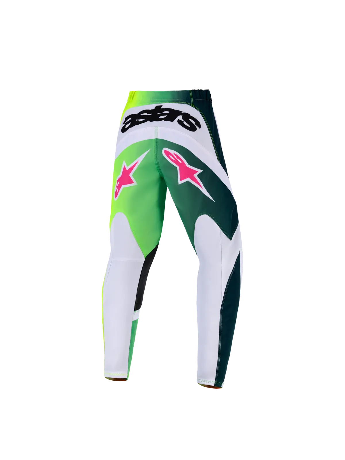 2026 Alpinestars Fluid Portl Youth Motocross Pants - Green White Black 2