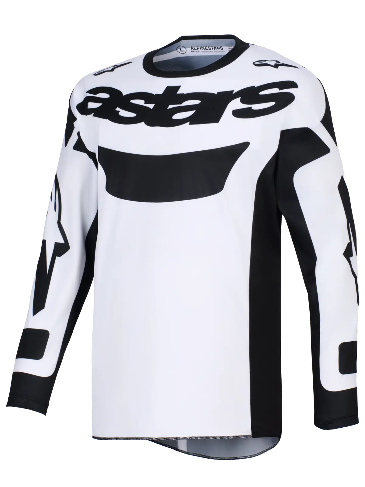 2026 Alpinestars Racer Riway Motocross Jersey - White Black 1
