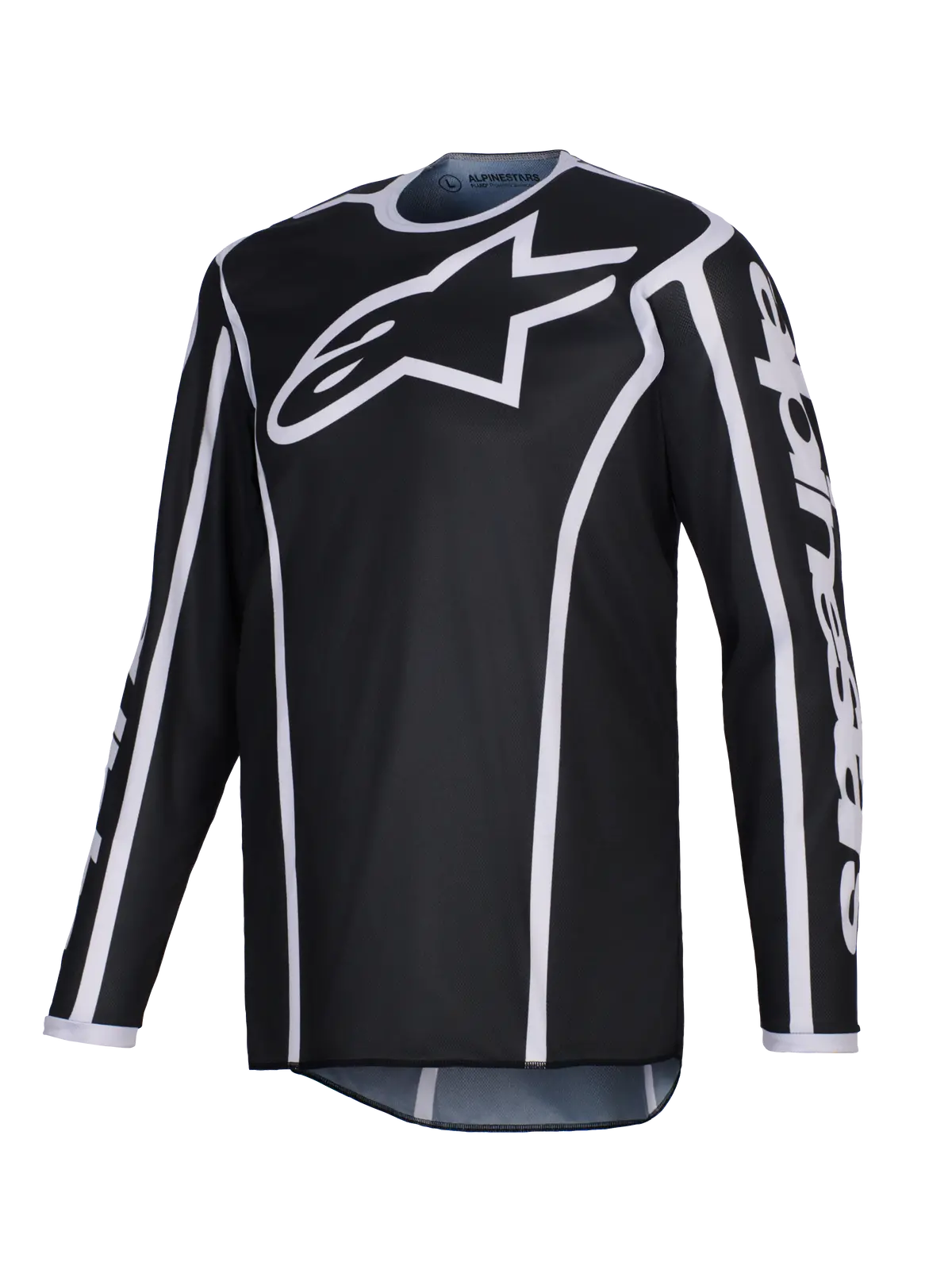 2026 Alpinestars Fluid Apex Youth Motocross Jersey - Black Grey 1