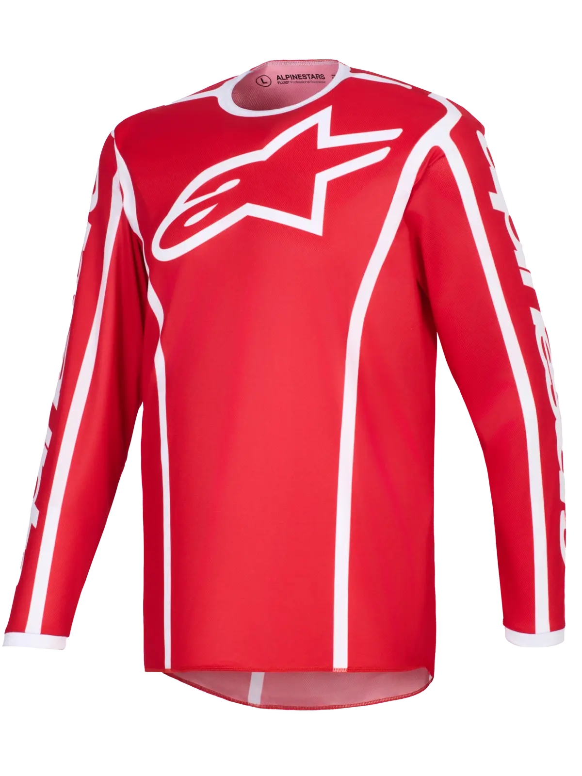 2026 Alpinestars Fluid Apex Youth  Motocross Jersey - Red White 1