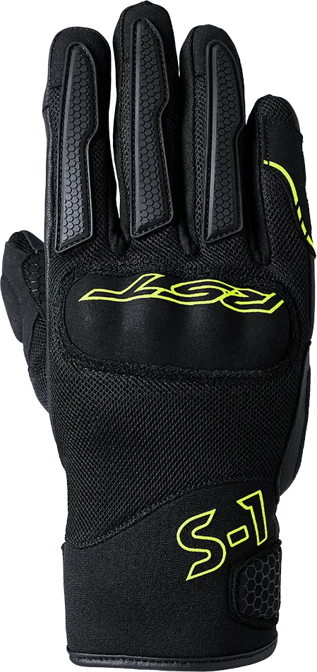 Rst S1 Mesh Ce Glove Black/Flo Yellow Sm 103182F.Yel-08 1