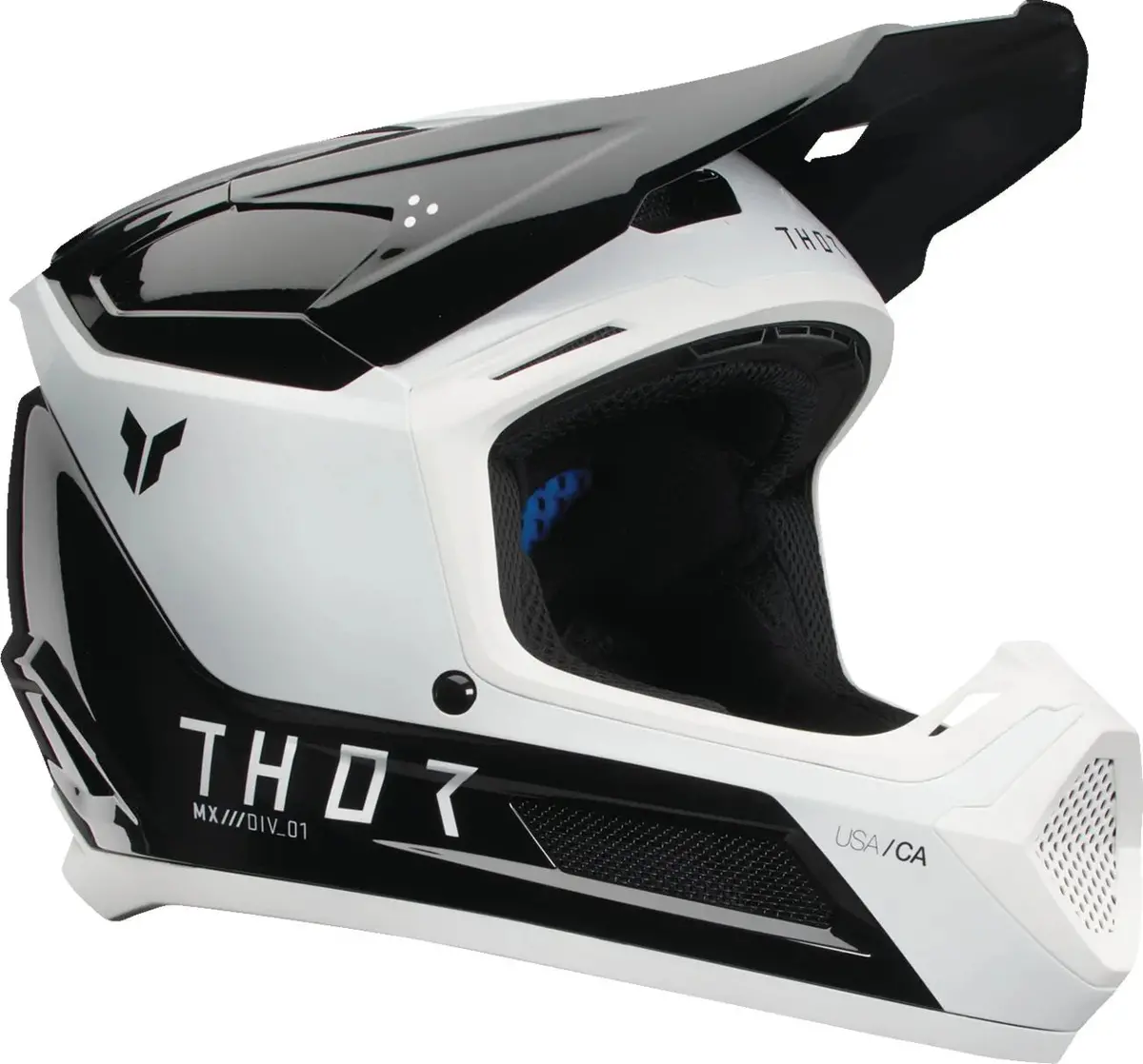 Thor Fleet Storm Youth Helmet - Black White 1