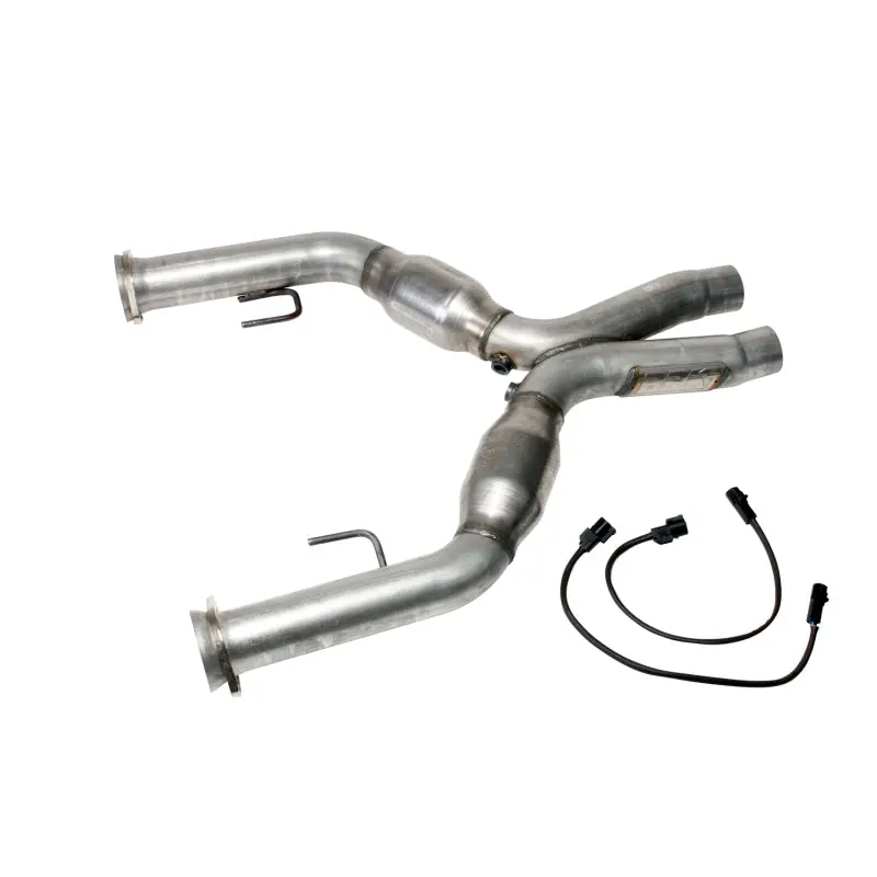 Bbk 05-10 Mustang 4.6 Short Mid X Pipe With Catalytic Converters 2-3/4 For Bbk Long Tube Headers 1