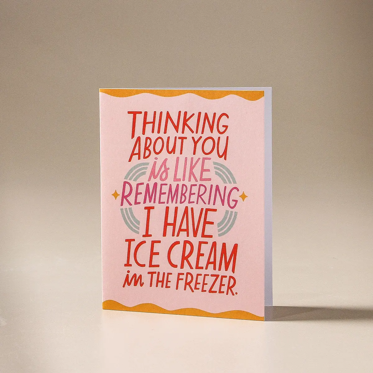 Greeting Card Ice Cream Freezer Love 1