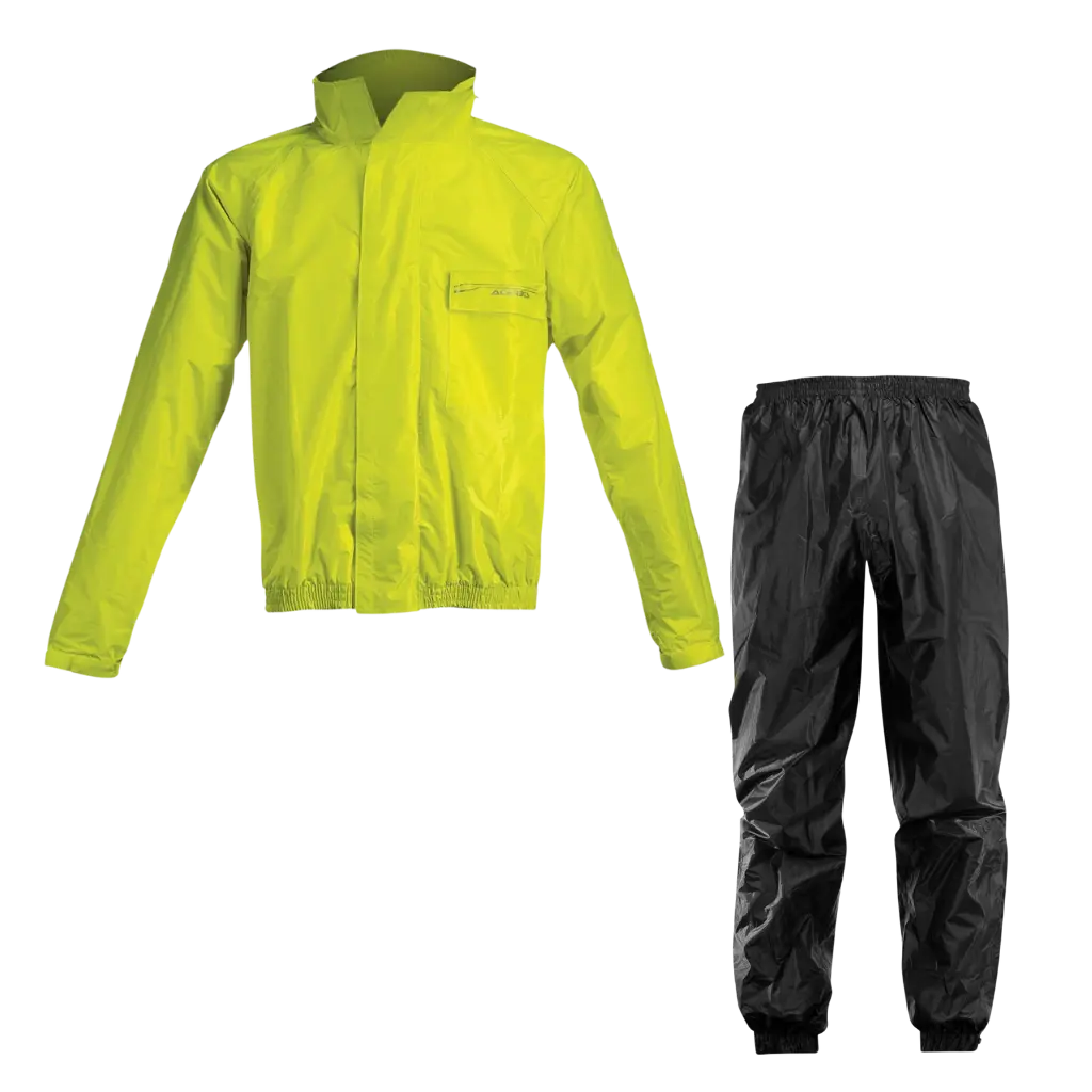 Acerbis Waterproof Rain Suit Set - Yellow Black 1