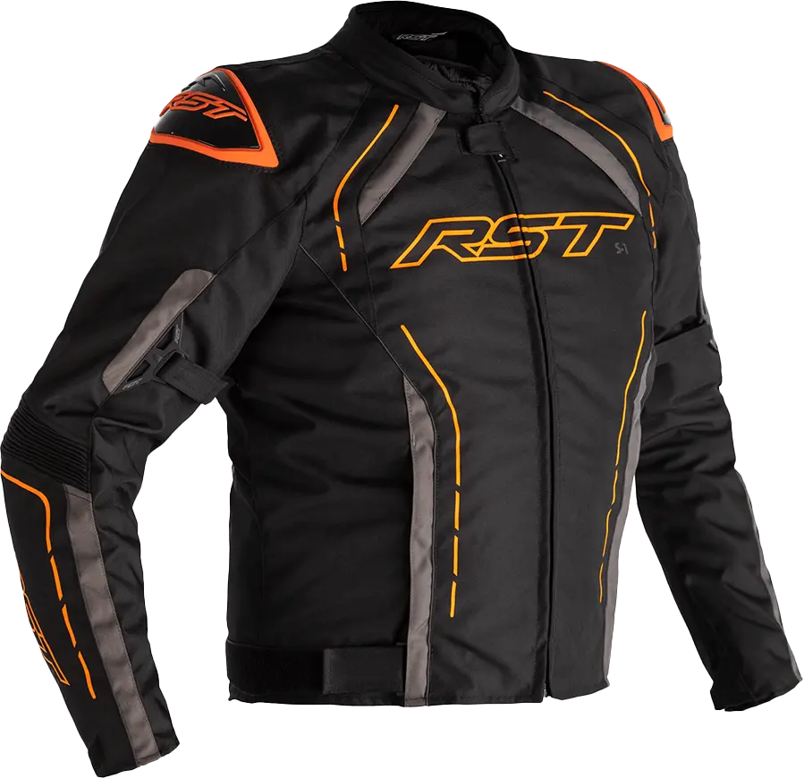 Rst S1 Ce Jacket Blk/Gry/Neon Org Textile Xl 102559Org-46 1