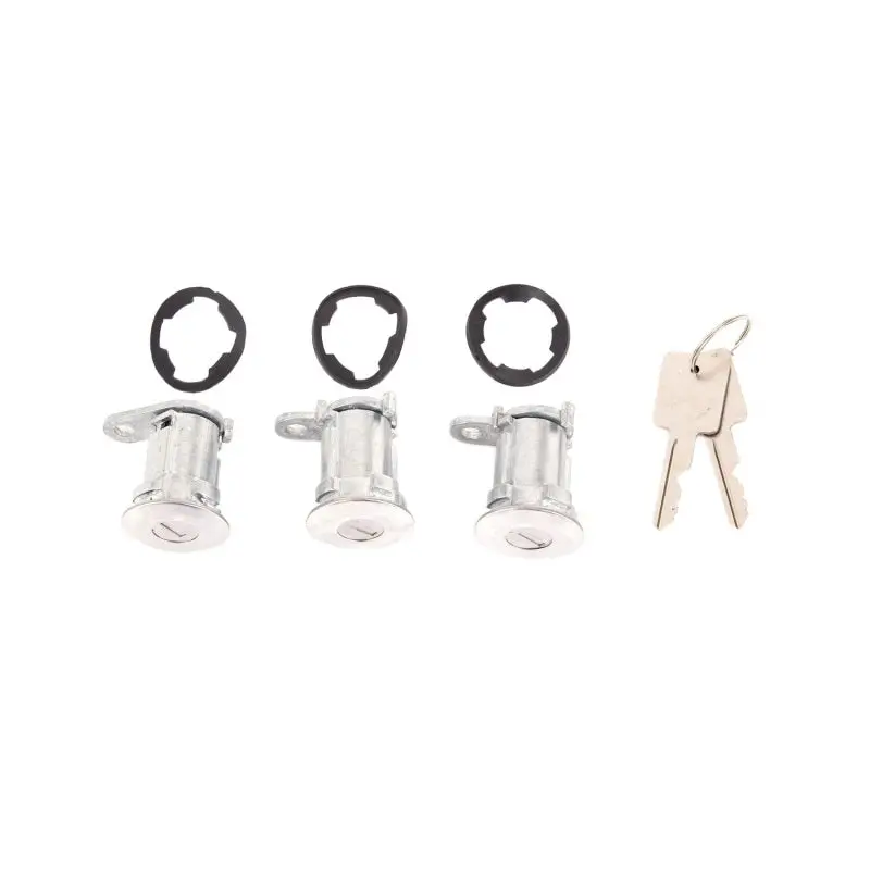 Omix Door Lock Cylinder Kit 3- 76-90 Jeep Cj/Xj/Mj/Yj 1