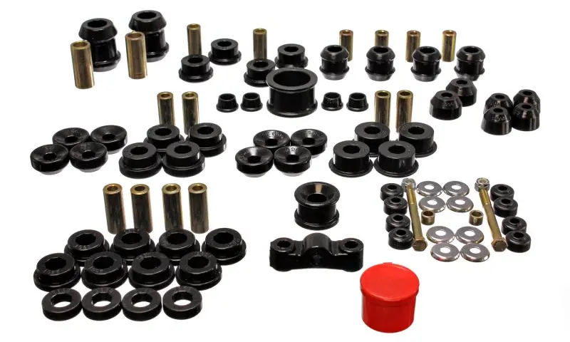 Energy Suspension 94-01 Acura Integra (Except Type R) Black Hyper-Flex Master Bushing Set 1
