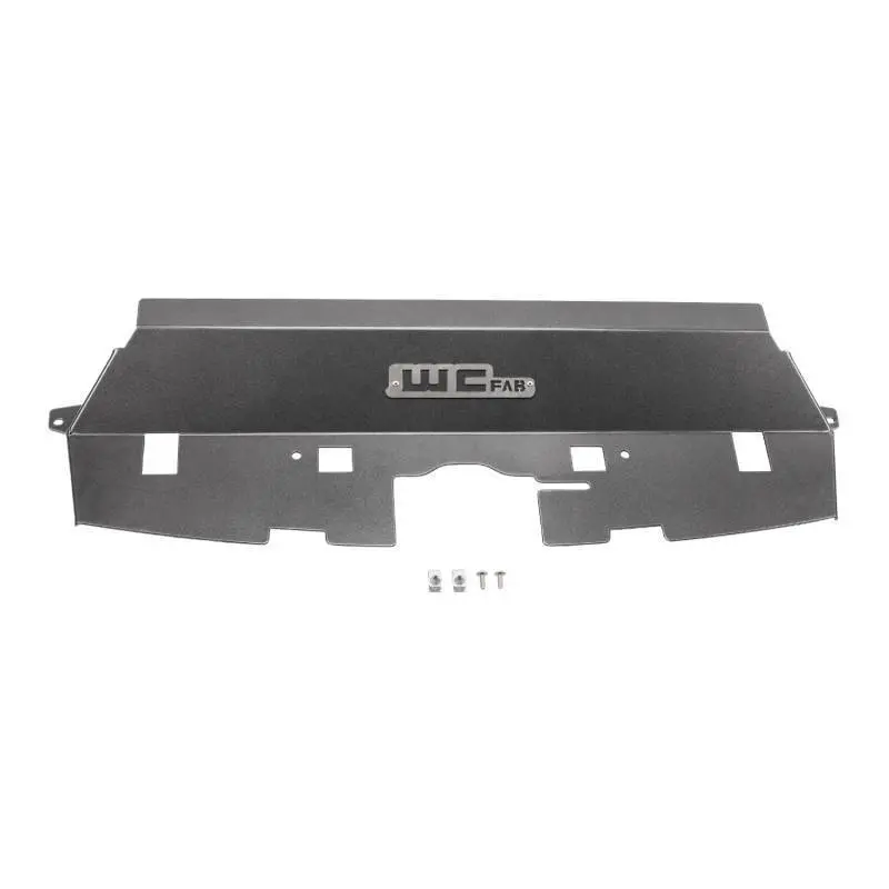 Wehrli 13-18 Cummins Fabricated Aluminum Radiator Cover - Gloss Black 1
