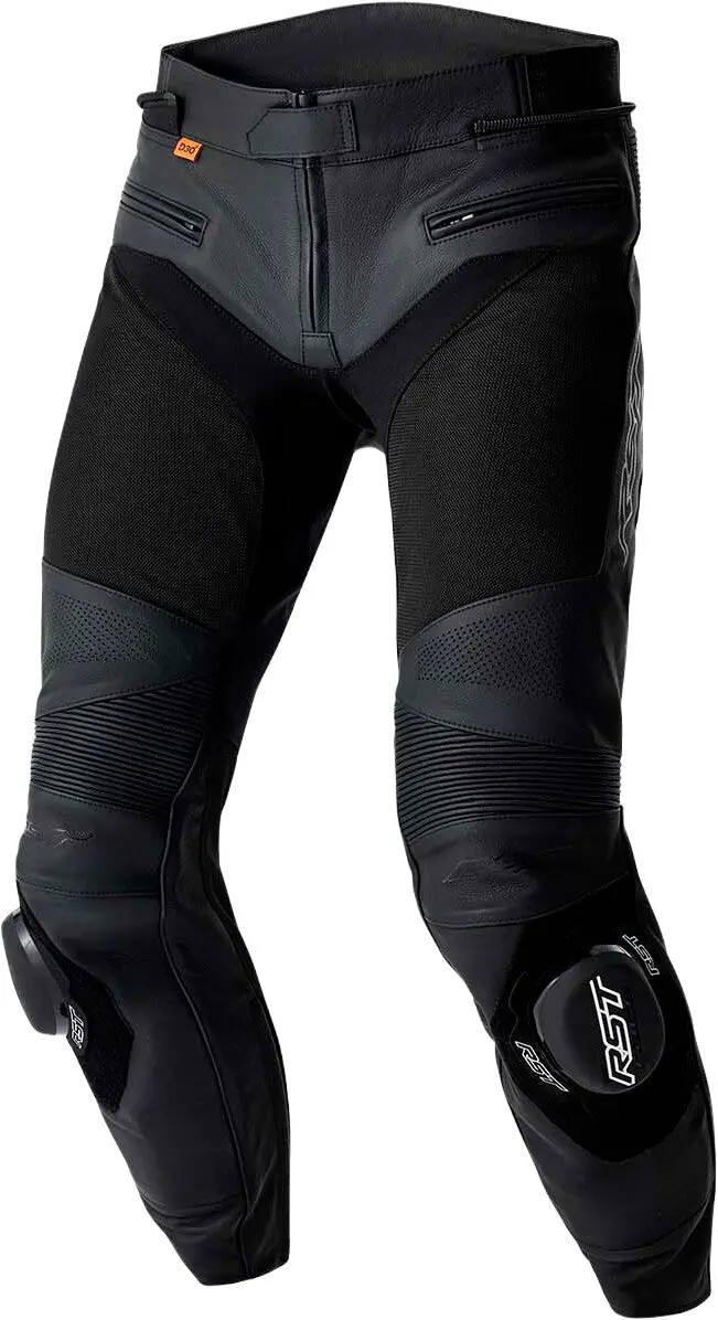 Rst S1 D3o Mesh Leather Pants Black Lg 103649Blk-34 1